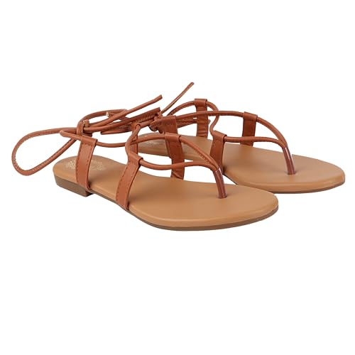 Shoetopia girls Roman Brown Flat Sandal - 7 UK (Girls-Roman-Brown) (B0CQK7J86J) Amazon Price History, Amazon Price Tracker