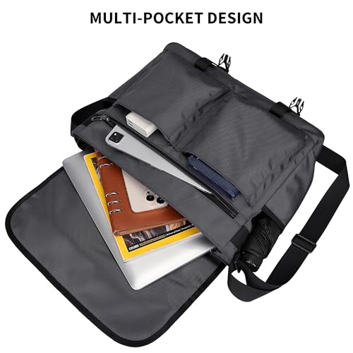 WITZMAN Messenger Bag for Men Crossbody Large Lightweight Satchel Bag Nylon Shoulder Bag with 15.6 inch Laptop4