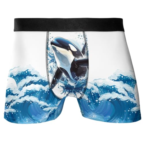 Funny Boxers Brief For Men - Animal Lovers Novelty Mens Boxer Briefs, Mens Underwear Boxer Briefs Breathable Set 01