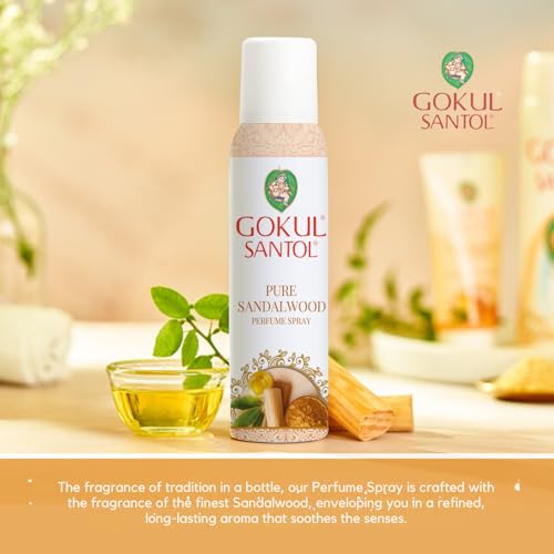 Image of Gokul Santol Pure Sandalwood Perfume Spray - Aromatherapy in Every Spray - 120ml