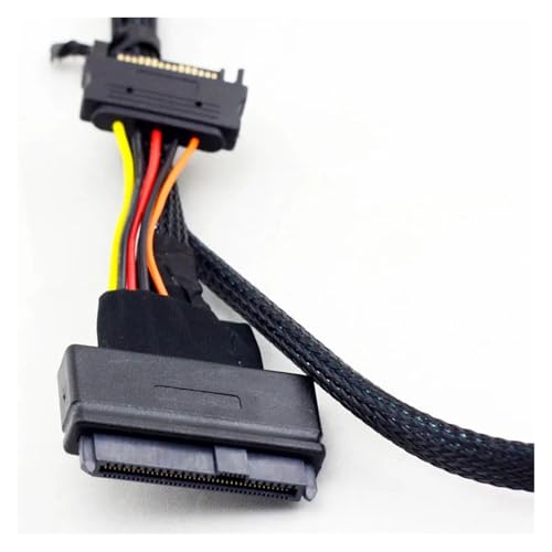 Cable NVMe SlimSAS HD SFF8643 a U.2 SFF8639 0.8 m miniatura 4