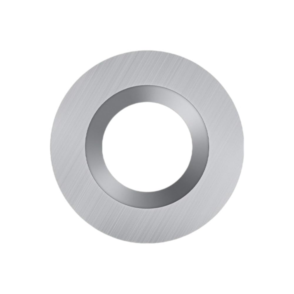 Llmwfa One Color 1Piece Carbide Insert Round Cutter, 30 Degrees Precision Wood Lathe Tools Turning Replacement Blades(12X2.5mm)
