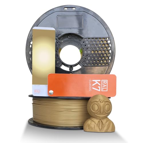 Image of NFIL3D 1.6KG PETG+ Glittering Gold 3D Printer Filament | Filaments for 3D Printer| 1.75mm| Accuracy - + /- 0.015mm | 1000g 3D Filament, 250g Spool & 350g Packaging Weight (Total Weight 1.6KG)