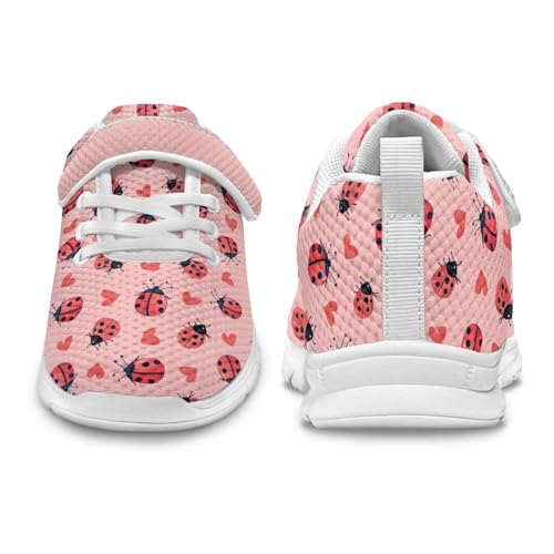 Girls Kids Sneakers Breathable Comfortable Tennis Shoes Casual Sneakers Outdoor Non Slip Walking Hiking Shoes for Preschoolers Elementary Kids Size 11-154