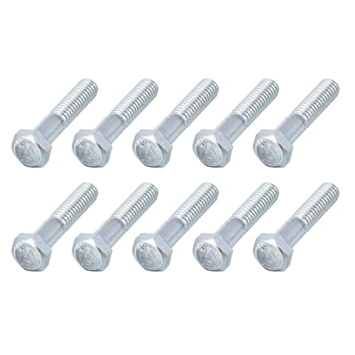 Image of METALLIXITY Hex Bolts (5 /16-18x1-1 /2) 10Pcs, Carbon Steel Zinc Plated, Coarse Thread UNC Hex Head Screw Bolt - for Furniture Repair, Silver