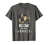 Welcome to Our Jungle Funny Zoo Safari Animal Birthday Tee T-Shirt