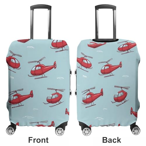 Airplane Helicopters Luggage Covers Washable Travel Suitcase Cover Elastic Baggage Protector3