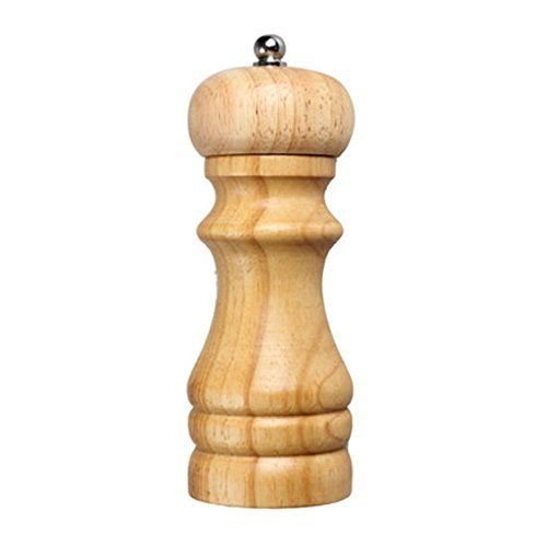 5 inch Wooden Salt and Pepper Grinder Mixer Spice Seasoning Mill Shaker with Ceramic Crusher for Kitchen-image-9