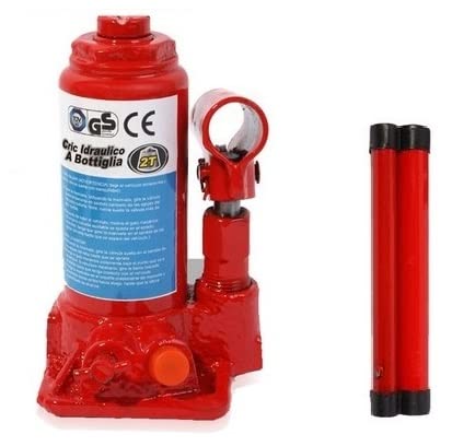 Gato hidráulico de Botella Elevador 2T Toneladas Profesional para Coches Ruedas pequeñas Reparaciones de neumáticos de automóvil elevación