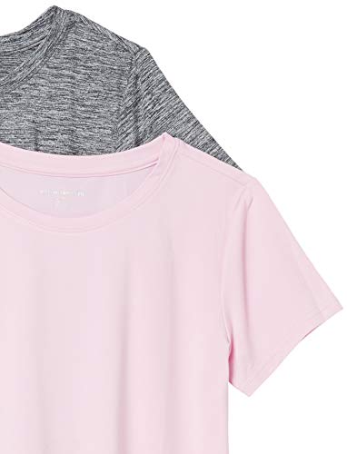 Image of Amazon Essentials Women's Active Quick Dry Tech Stretch Short-Sleeve Crewneck T-Shirt, Multipacks