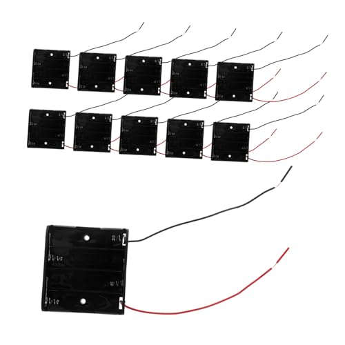 12 Pezzi Portabatterie Contenitore per Esperimenti Progetti Te per Piccoli Elettronici e Modellismo Design con Interruttore per Controllo Facile Alimentazione