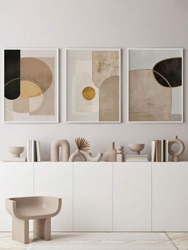 Art mural géométrique abstrait pour une décoration de chambre chic - 3