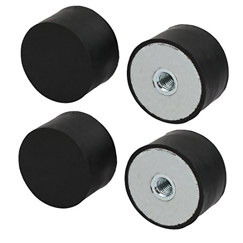 Aexit 50mmx30mm M10 Power supply and power module Female Thread Rubber Shock Absorber Vibration Isolator Mount 4pcs