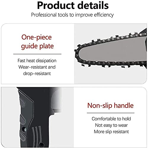 ROSG Mini-Kettensäge, 4-Zoll-schnurlose elektrische tragbare Kettensäge mit 2 wiederaufladbaren Batterien zum Schneiden… – Bild 6