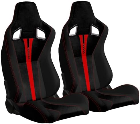 Racing Seats for Cars - Premium Pair of Ergonomic Sim Racing Seats