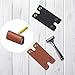 ArrErr 2 Pack Safety Razor Head Protecting Leather Cover Protective Travel Case with Snap Buttons Safety Razor Blade Guard Protector for Double Edge Safety Razor Single Blade Razors