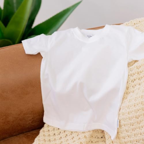 Image of Gerber Baby & Toddler 5-Pack Solid Short Sleeve T-Shirts Jersey 160 GSM