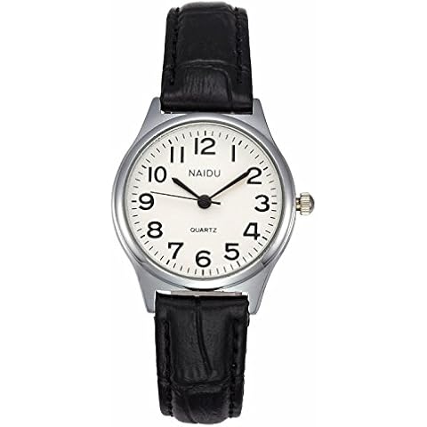 MANIFO Women’s Classical Arabic Numerals Analog Quartz Wrist Watch, 3 ATM Water Resistant (Black) Cover