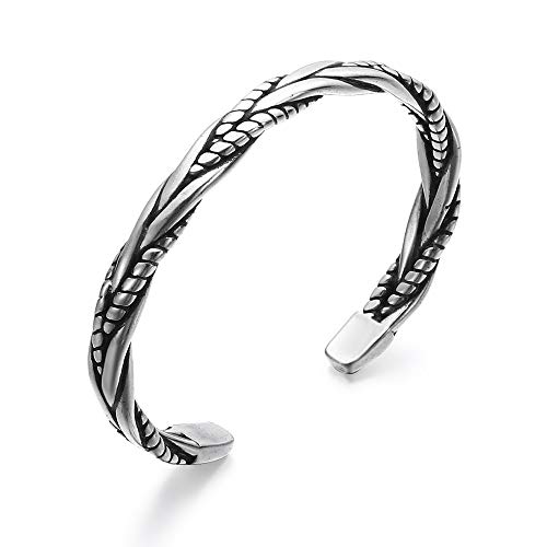 Hot Thai Vintage Manschette 925 Sterling Silber Männer Offener Armreif...