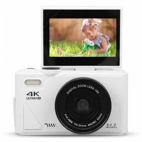 Cámara digital compacta 64MP con zoom 18x y video 4K miniatura 1