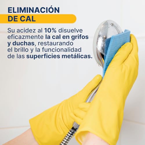 Vinagre de Limpieza 5 Litros | Nueva Formulación Más Concentrado 10º de Acidez | Limpiador Multiusos Ecológico y Eficiente - imagen 4