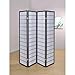 4-Panel Folding Screen Black and White 4624