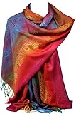 JAHRESZEIT: Ideal als Wrap für eine Hochzeits- oder Abendveranstaltung und ideal als warmer Schal in den kalten Monaten. Perfekt für kühle Abende oder klimatisierte Orte (Büro, Flugzeug, Theater, Restaurant, Supermarkt und Kreuzfahrt), wenn Sie etwas mehr Wärme benötigen. Dieser schöne Schal ist das perfekte Accessoire für Hochzeiten, Abendessen, Brunch und Arbeit.
