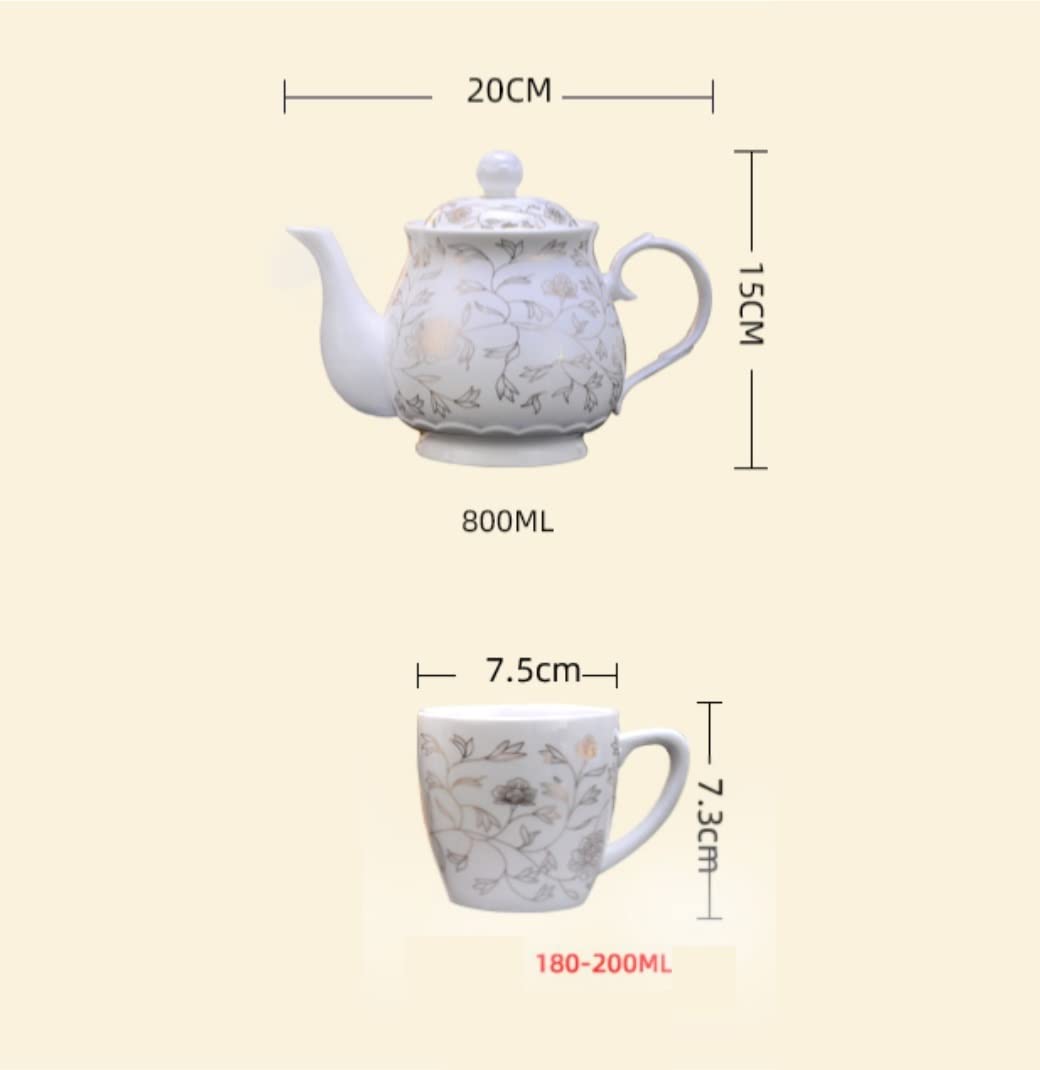 Zestaw do Herbaty Urodziny 8 sztuka zestawy do herbaty kubki i taca popołudniowa herbata Drinkware zestaw kawy porcelanowy serwis na kolację imprezową Ukończenie
