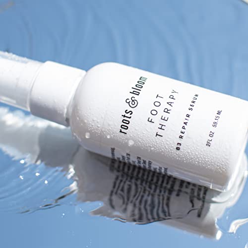 Roots & Bloom Vitamin B3 Foot Repair Serum With Hyaluronic Acid, Moisturizing Treatment Softens Rough Dry Skin #TOP3