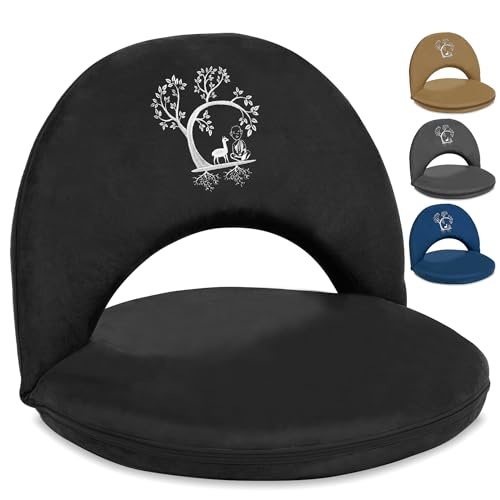 Japanese Meditation Floor Chair with Back Support for Adults - Pr...