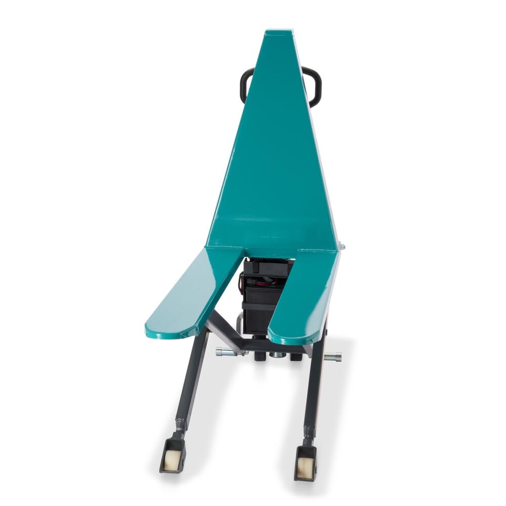 Ameise Scherenhubwagen PTM elektrohydraulisch | 1.000 kg Tragkraft | 85-800 mm Hubbereich | 1.170 mm Gabellänge | Lenkrad aus robustem Polyurethan | Nylon Einfach-Gabelrollen | Hubtisch