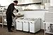 Rubbermaid Commercial Products ProSave Shelf-Storage Ingredient Bin With Scoop, 600-Cup capacity, Plastic, White, Sliding Lid, Container with Wheels for Kitchen/Restaurant Food Organization