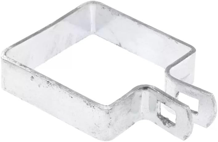 Plum Fittings 2 1/2" Square Brace Bands with Bolts and Nuts for Chain Link Fence (Pack of 10)