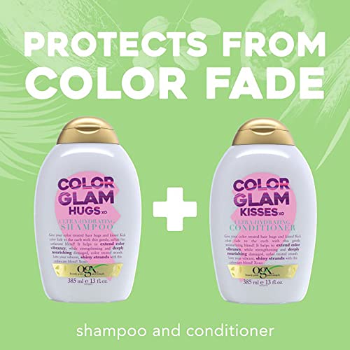 Ogx Colorglam Ultra Hydrating Shampoo For Color-Treated Hair, Gentle Sulfate-Free Surfactants To Help Protect Hair Color, Semi-Sweet Scent, 13 Fl Oz #TOP6
