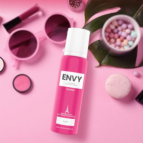 Image of ENVY Blush 140 ML & Luv 140 ML Deodorant For Women Pack of 2|Premium & Long Lasting Deodorant