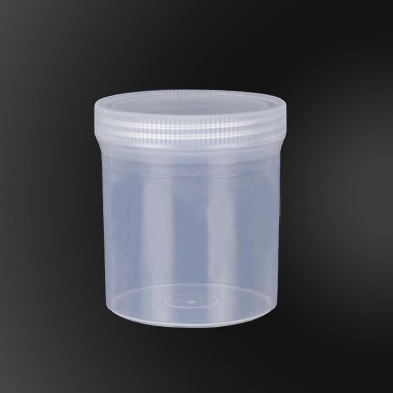 5 Stück PP Kunststoff Reagenzflaschen 50–1000ml Weithals Laborflaschen Auslaufsichere Chemikalienbehälter Halbtransparent(500ml)