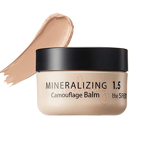 [the SAEM] Mineralizing Camouflage Balm 10g - Flawless Coverage, High Adherence Powerful Long Lasting Moisturizing Concealer, Blemish & Pore & Dark Circles Makeup (#1.5 Natural Beige)