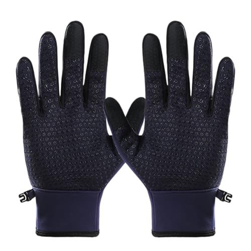 Guantes de ciclismo impermeables | Guantes aislantes con pantalla táctil, para motocicleta, antideslizantes, sin dedos, para ciclismo, esquí, motocicleta, senderismo, camping, desplazamiento diario