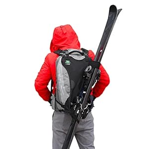 Wantalis Skiback per Zaino Portasci Adulto Unisex, Nero, Universale