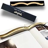 文鎮 「本を包み込む文鎮」 【インテリアコーディネーター監修】 INOBRILLIANT プレゼント 質量約250g おしゃれデザイン 受験 料理 ブックホルダー 高級ギフトボックス付 重り (金色（Gold）)