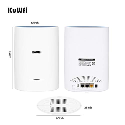 KuWFi-3-Pack-Tri-Band-Whole-Home-Mesh-WiFi-System-with-AC2200-Speed-Gigabit-Mesh-WiFi-5-Router-Extender-Replacement-Covers-up-to-6500-sqft-Tri-Band-WiFi-Mesh-2-Node