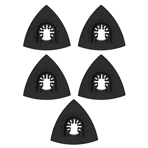 Wool Polishing Pad, Alloy Steel Base Triangular Felt Buffing Pad Kit for Oscillating Tool, Soft Touch Polishing for Stainless Steel, Easy to Enter Compact Spaces