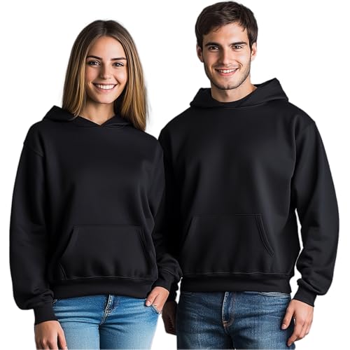 TeenFighter Ultra-Cozy Fleece-Lined Hooded Sweatshirt - Long Sleeve Casual Pullover Fall & Winter Hoodie Tops