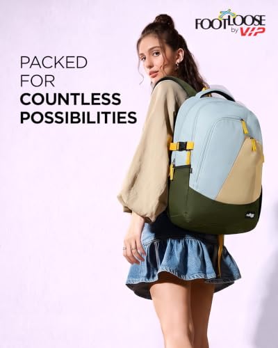 Image of FOOTLOOSE by VIP Yin-Yang 32L Laptop Backpack (15 inch), 3 Compartments, Blue