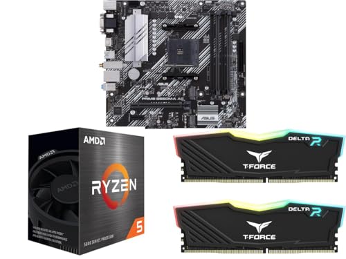 Newegg Motherboard CPU Memory Combo -Prime B550M-A AC Bundle with Ryzen 5 5500 and T-Force Delta RGB...