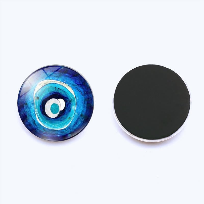 Juego de 12 imanes decorativos para refrigerador con diseño Ojo Turco miniatura 5