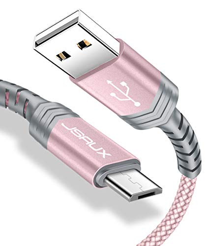 Micro USB Cable Android, JSAUX(2-Pack 6.6FT) Micro USB to USB A High Speed