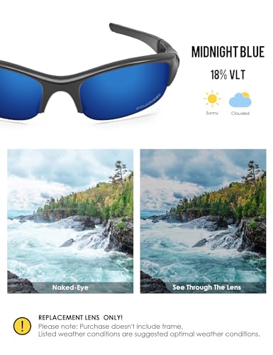 Image of BLAZERBUCK Replacement Lenses & Sock Kit for Oakley Flak Jacket OO9008 Sunglass