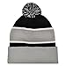 Miodoem City Beanie Knit Hat with Pom Winter Cuffed Cap Sport Fans Gift for Men Women