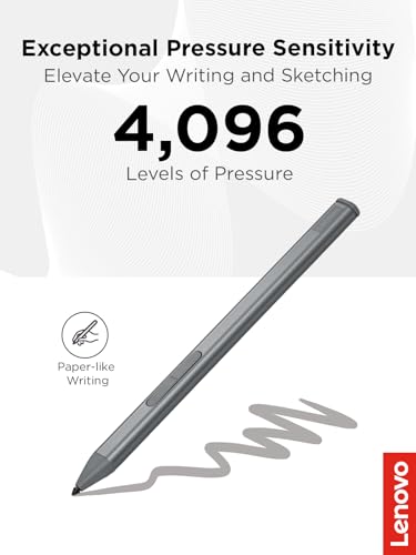 Image of Lenovo Slim Pen - Magnetic Precision Stylus for Lenovo Laptops - 4096 Pressure Levels, Tilt Sensitivity, Rechargeable, Perfect for Drawing, Digital Art, Note-Taking